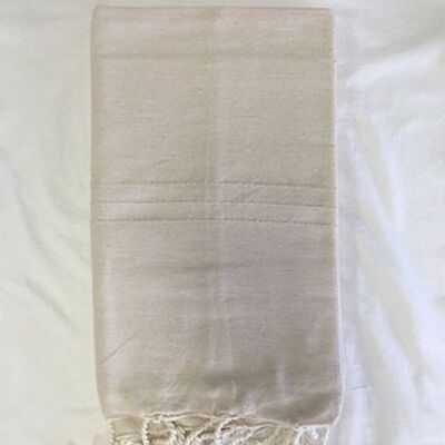 Plain quilted fouta 2x1m 100% recycled cotton - Beach towel