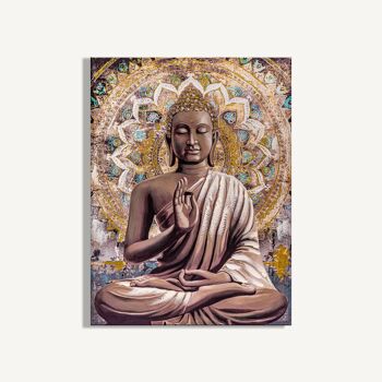 Tableau bouddha mandala - 90x3x120cm 1