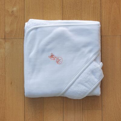 Conjunto de capa y guantes de baño GOTS 100% algodón orgánico