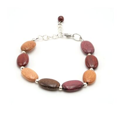 Tea multicolored wooden bracelet