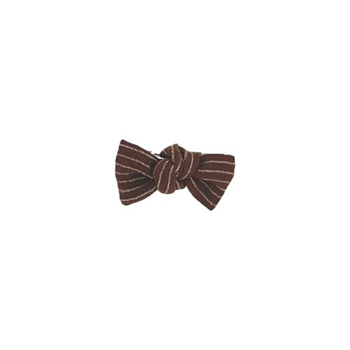 Barrette Jude Rayée Marron