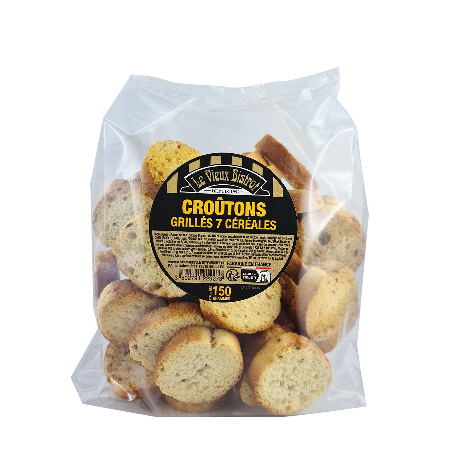 Le Vieux Bistrot - Gegrillte Croutons mit 7 Getreidesorten - 150g