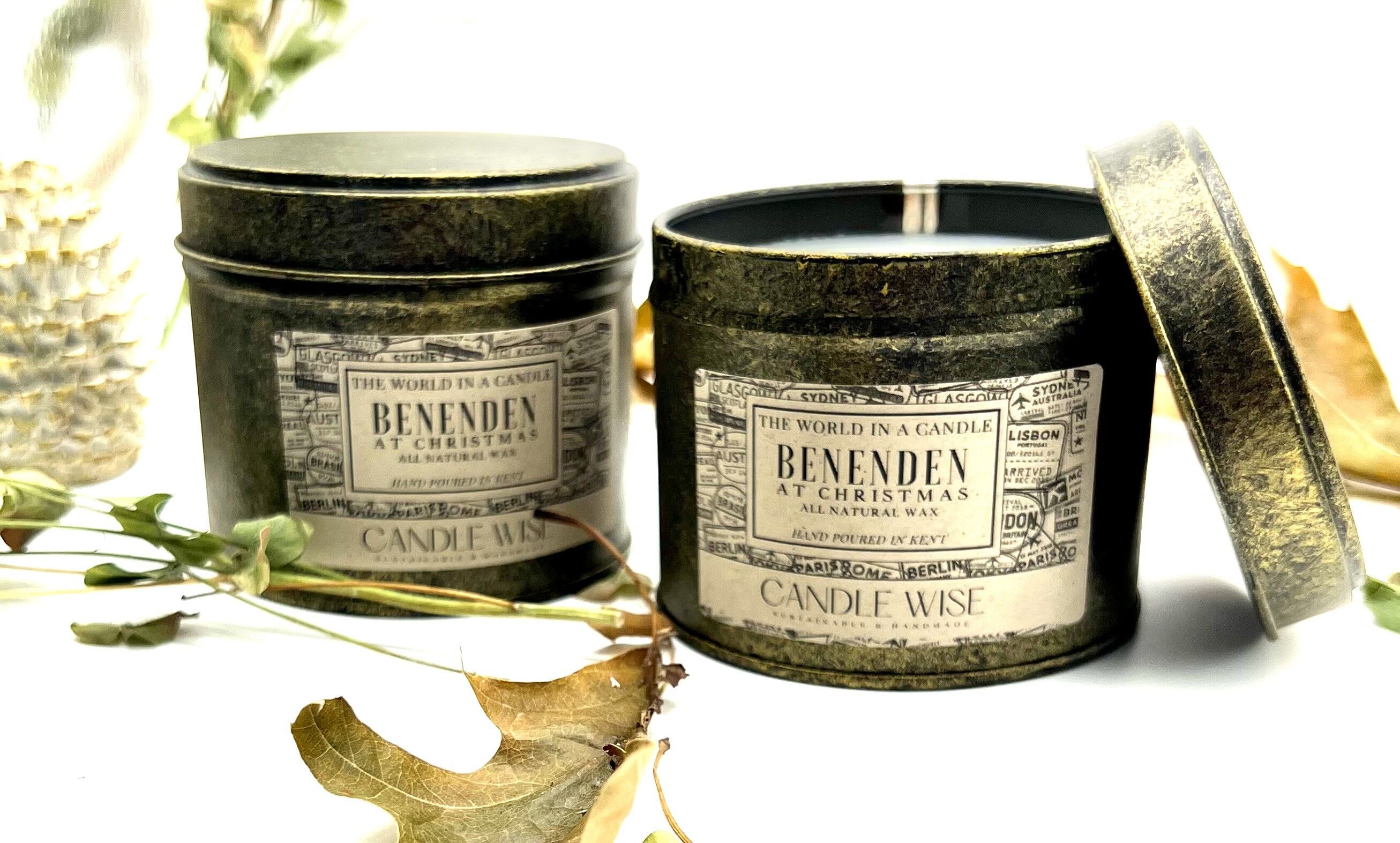 DUFTENDE WEIHNACHTSKERZE GEWÜRZTE FRUCHT