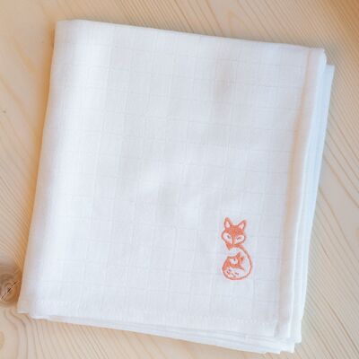 White swaddle - 100% organic cotton GOTS