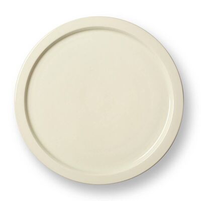 Glazed, creamware dinner plate