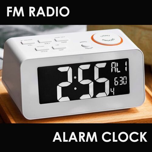 Beetime FM Radio Alarm Clock