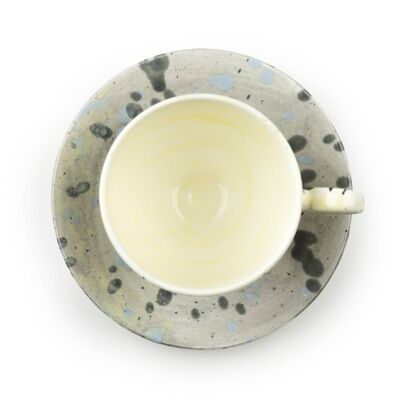 Hand glazed, fine bone china small Cup & Saucer