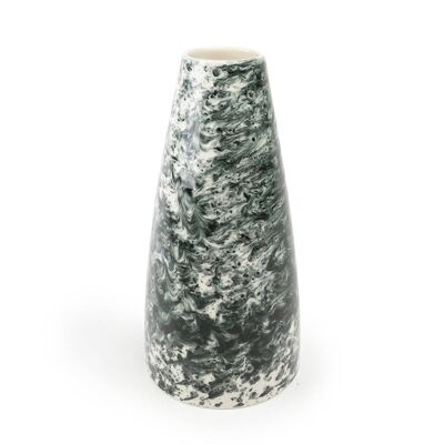 Hohe Vase aus handglasiertem Fine Bone China