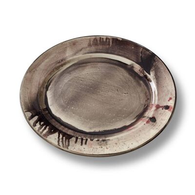 Hand painted creamware platter (Platter 2)
