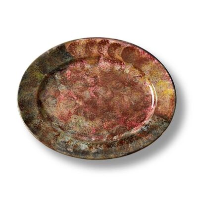 Hand painted creamware platter (Platter 3)