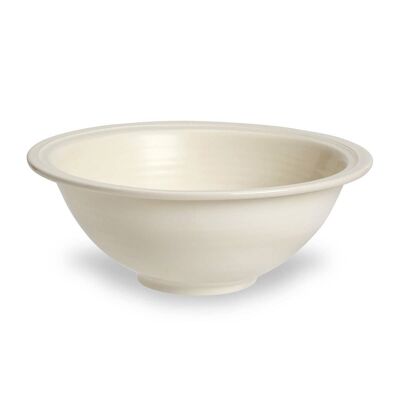 Small, glazed creamware cereal bowl