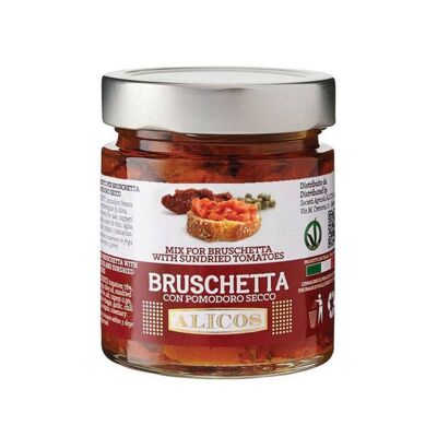 Bruschetta mit sizilianischen getrockneten Tomaten – Alicos