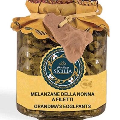 Aubergines siciliennes en filets de grand-mère - Sicile antique