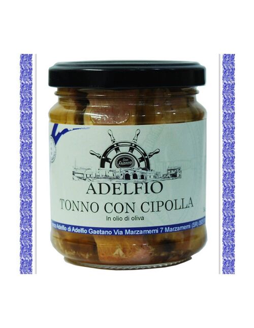 Tonno con Cipolla in Agrodolce in olio d'Oliva - Adelfio