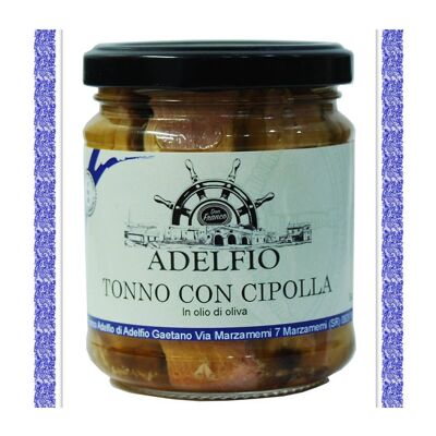 Thunfisch mit süß-sauren Zwiebeln in Olivenöl – Adelfio