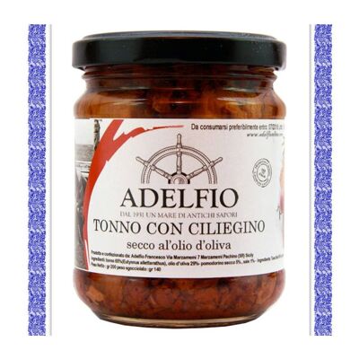 Atún con Tomate Cherry Seco en Aceite de Oliva - Adelfio