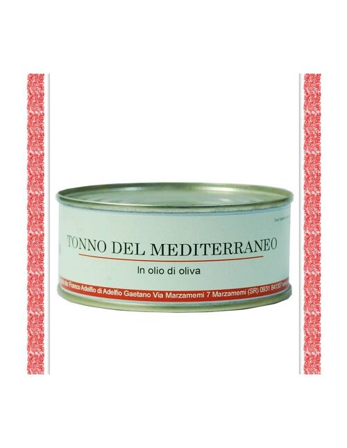 Tonno del mediterraneo all'olio d'oliva latta - Adelfio
