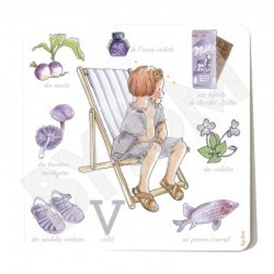 Carte couleur violet