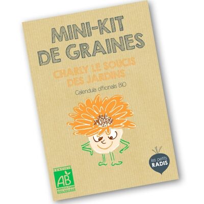 Mini kit de semillas orgánicas de Charly le marquise