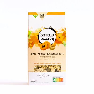 apricots & cashews organic oat flakes | 8x 300g | Nutri-score A & plantbased