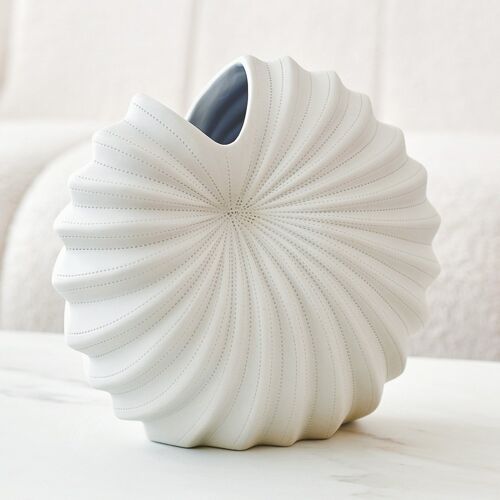 Palm Vase Classic White - Size M minimal style