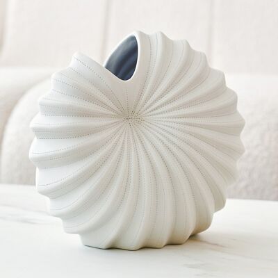 Vase Palmier Blanc Classique - Taille M style minimal