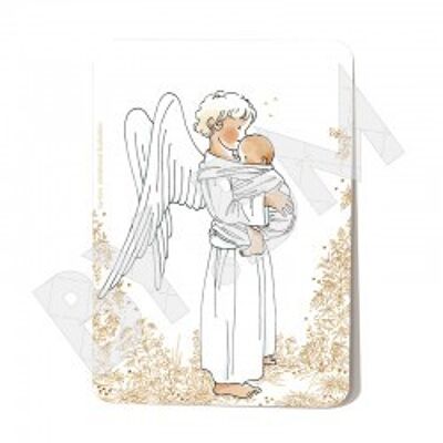Christening card "cherub"