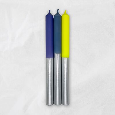 Velas Dip Dye / Productos Arctic Flash / 25 cm / Set de 3