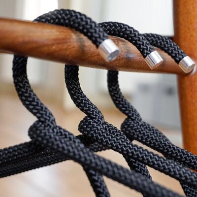 Colgadores de cuerda | Conjunto de 3 - Volcano Black