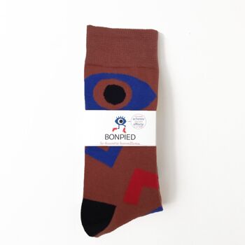 Chaussettes Barnabé 42-46 fabriquées en France et solidaires de la marque Bonpied 2