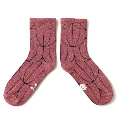 Bianca 36-41 Socken, hergestellt in Frankreich und in Solidarität mit der Marke Bonpied