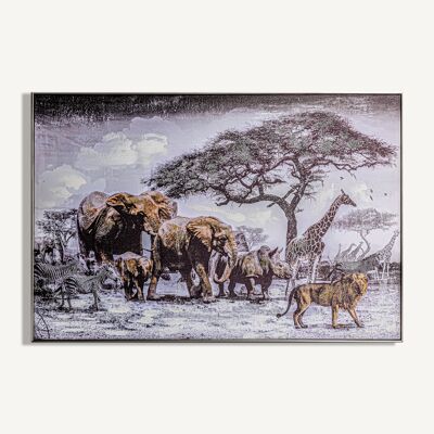 Jungle framed painting - 122x4x82cm