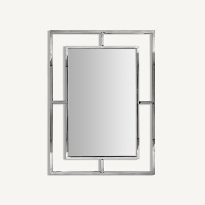 Specchio argento Denver - 80x2x100cm