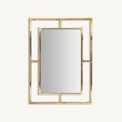 Specchio Denver oro - 80x2x100cm