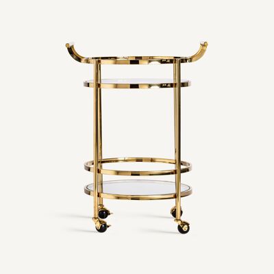 Chariot de serveuse vintage - 50x50x80cm