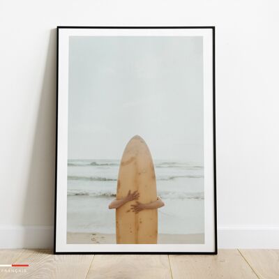 Affiche planche de surf - Poster plage