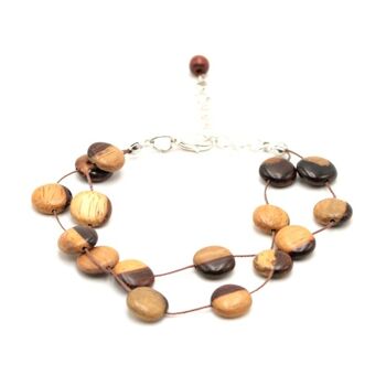 Bracelet double multibois Tagua 3