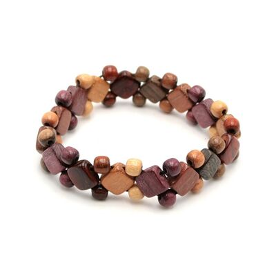 Bracelet bois multicolore Grenita