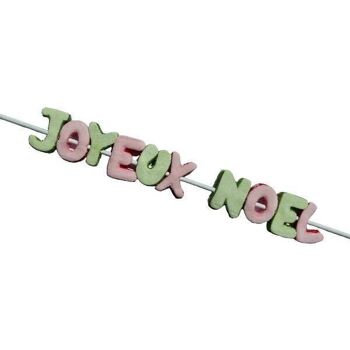 BROCHETTE DE GUIMAUVE LETTRES "JOYEUX NOËL" - lot de 20 brochettes