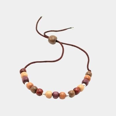 Pulsera Fatya madera multicolor