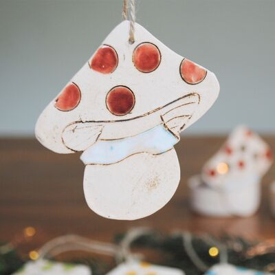 Christmas tree  decoration  -  Red Mushroom