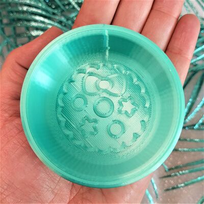 MINI molde de bomba de baño de guirnalda de Navidad - molde impreso en 3D