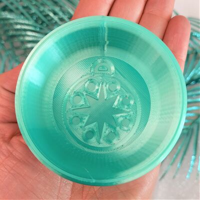 MINI Christmas POINTY STAR BAUBLE Bath Bomb Mold - 3D gedruckte Form