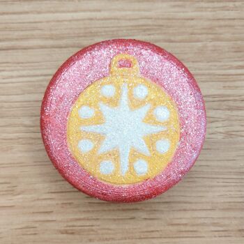 MINI Christmas POINTY STAR BAUBLE Bath Bomb Mold - Moule imprimé en 3D 6