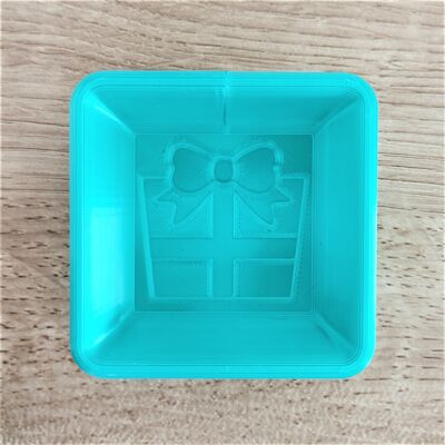 Mini-Weihnachts-Weihnachtsgeschenk-Geschenk-Badebomben-Form – 3D-gedruckte Form