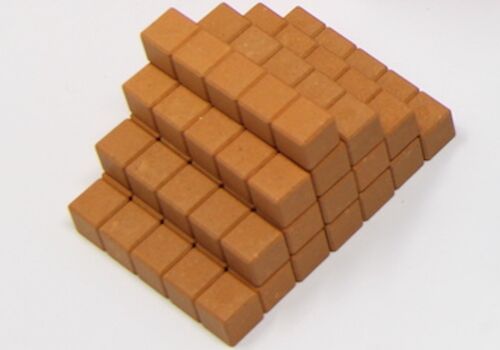 Dienes Fünferstäbe orange (20 Stück) | RE-Wood® Dezimalrechnen Mathe lernen