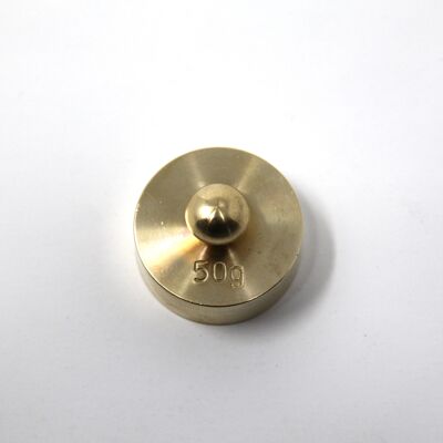 Peso latón 50 g | Complementar o sustituir juegos de pesas