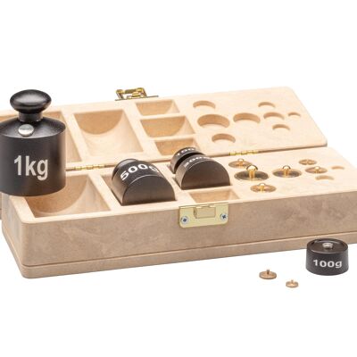 Weight set 2kg 13 weights in RE-Wood® box | Can be ideally combined with table scales