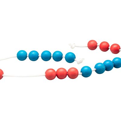 Chaîne arithmétique géante plage de nombres rouge/bleu de 20 | Apprenez l'école de la chaîne de comptage des mathématiques