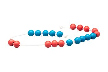 Chaîne arithmétique géante plage de nombres rouge/bleu de 20 | Apprenez l'école de la chaîne de comptage des mathématiques 1